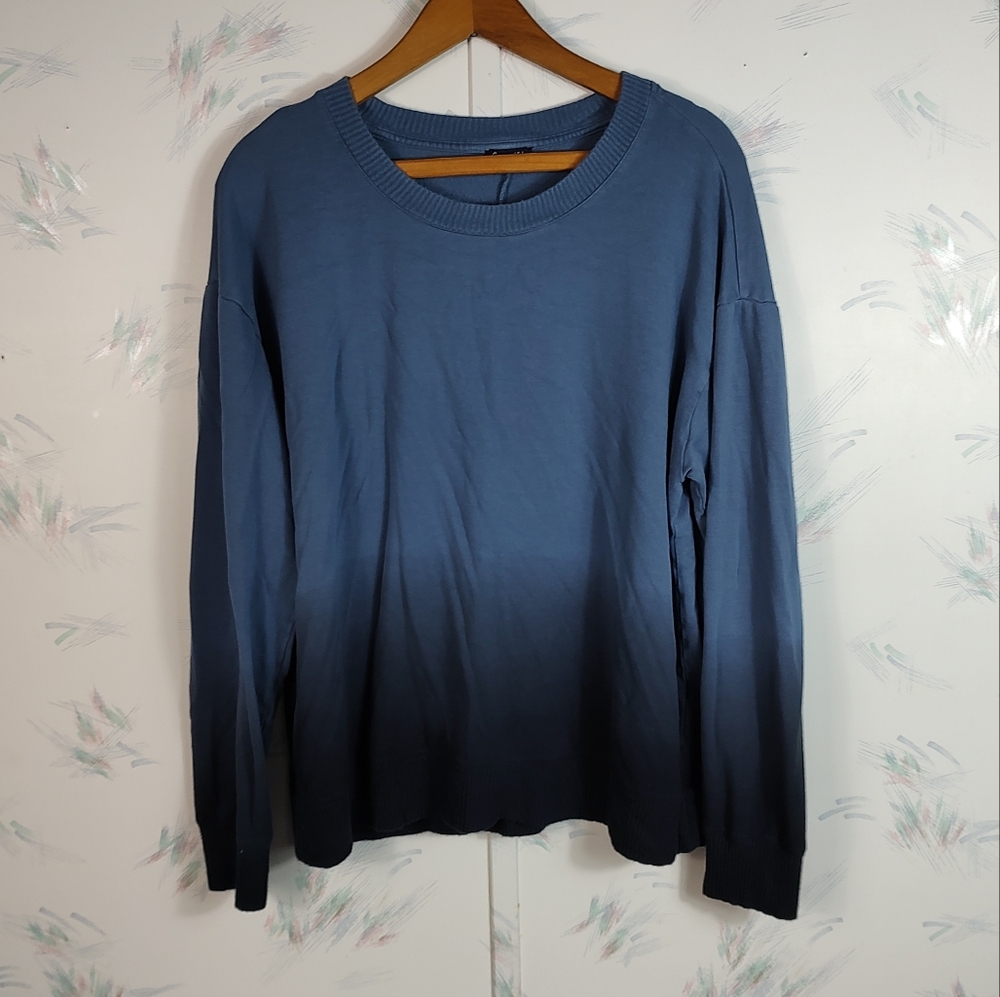 Splendid Blue Ombre Sweatshirt XL - Picture 1 of 9